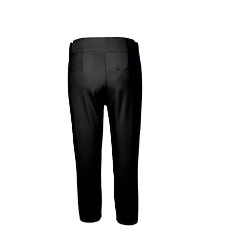 Mizuno Women's Belted Stretch Fastpitch Softball Pant, Black, Medium