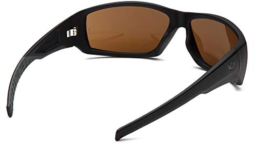 Venture Gear Overwatch Shooting Safety Sunglasses, Black, Bronze Anti-Fog LensVGSB718T