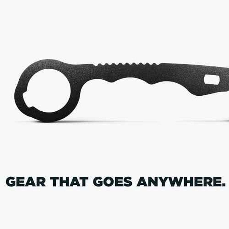 Benchmade Medical Rescue Hook with Oxygen Wrench, Syringe Popper, and Black Soft Sheath