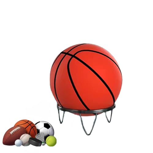 Apujent Ball Storage Rack, Football Stand, Ball Storage Garage, Ball Holder, Sports Equipment Storage for Garage, Basketball Organizer Rack, Columnar Vertical Ball Racks for Indoor Rooms and Gyms