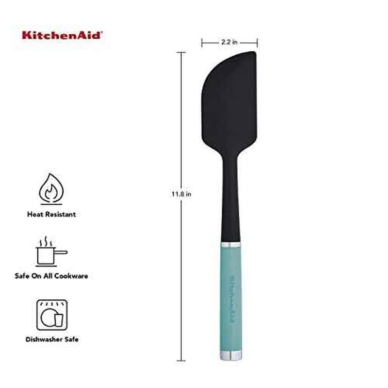 KitchenAid Classic Scraper Spatula, Aqua Sky