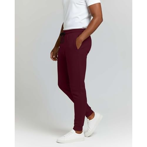 Real Essentials 3 Pack: Men's Jogger Sweatpants - Cotton Fleece Bottoms Athletic Pants with Pockets (Big & Tall Available)