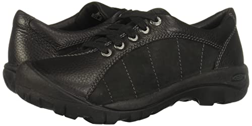 KEEN Women's Presidio Casual Comfortable Oxfords, Black/Magnet, 8 US