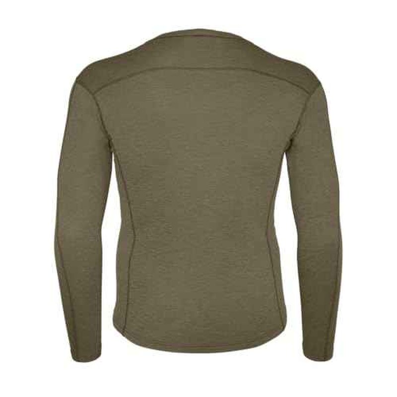 Carhartt Men's MBL119 Base Force¢ç Heavyweight Base Layer Poly-Wool Crew - X-Large Tall - Burnt Olive Heather