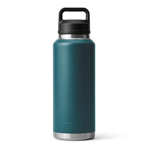 YETI Rambler 46 oz Bottle, Vacuum Insulated, Stainless Steel with Chug Cap,Wetlands Brown