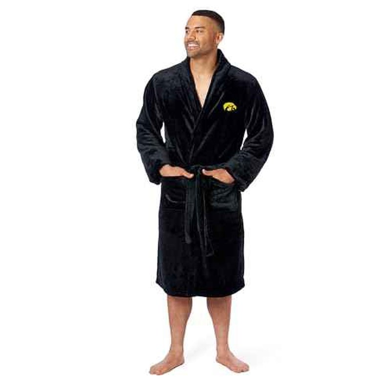 Northwest NCAA Adult Unisex Silk Touch Bathrobe, Officially Licensed Loungewear, Soft Plush Polyester