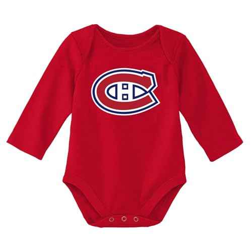 Outerstuff NHL Newborn & Infants 0-24 Months Primary Logo Long Sleeve Bodysuit Creeper Romper