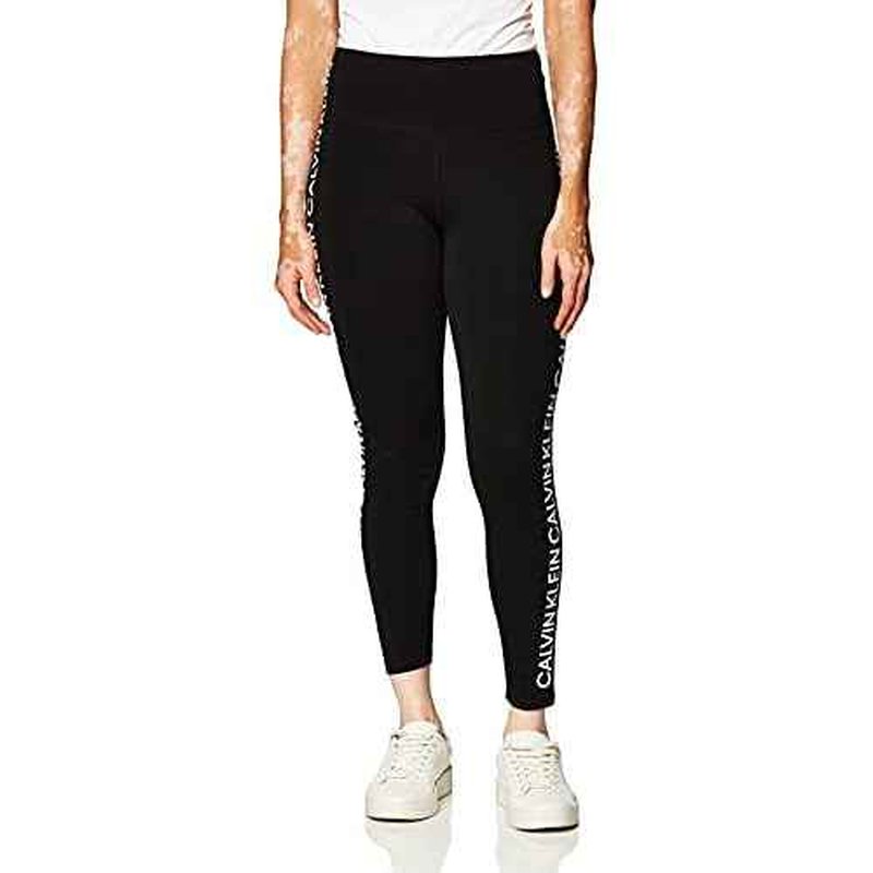 Calvin Klein Women's Premium Performance Double Waistband Moisture Wicking Legging (Standard and Plus)