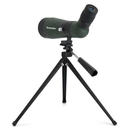 Celestron ? LandScout 60mm Angled Spotting Scope ? Fully Coated Optics ? 12?36x Zoom Eyepiece ? Rubber Armored ? Tabletop Tripod and Smartphone Adapter