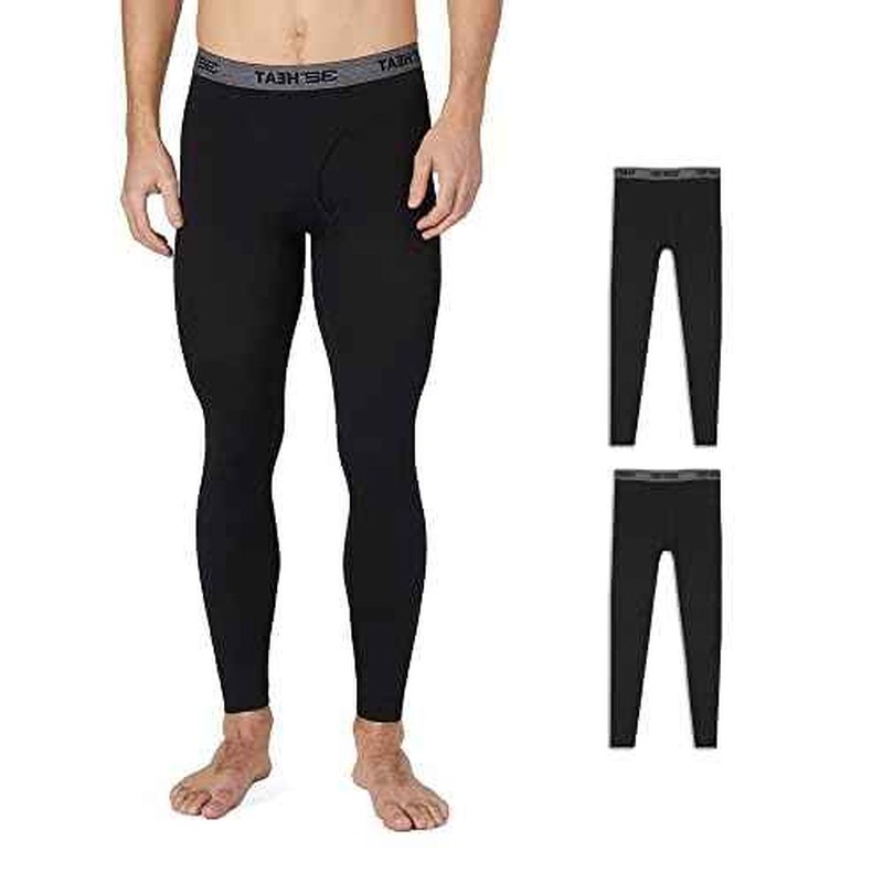32 Degrees Men's 2-Pack Performance Lightweight Thermal Baselayer Legging Pant