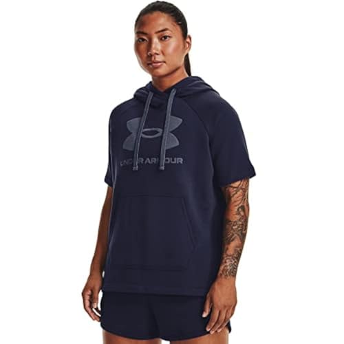 Under Armour Women's Rival Fleece Short-Sleeve Hoodie