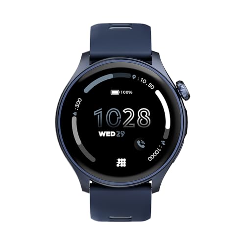 Cubitt Aura Smartwatch/Fitness Tracker with 1.43" Touch AMOLED Screen, Bluetooth Calling, 60+ Sports, Blood Oxygen, Heart Rate, Stress/Sleep Monitor, Waterproof, Step Counter, Compass Support