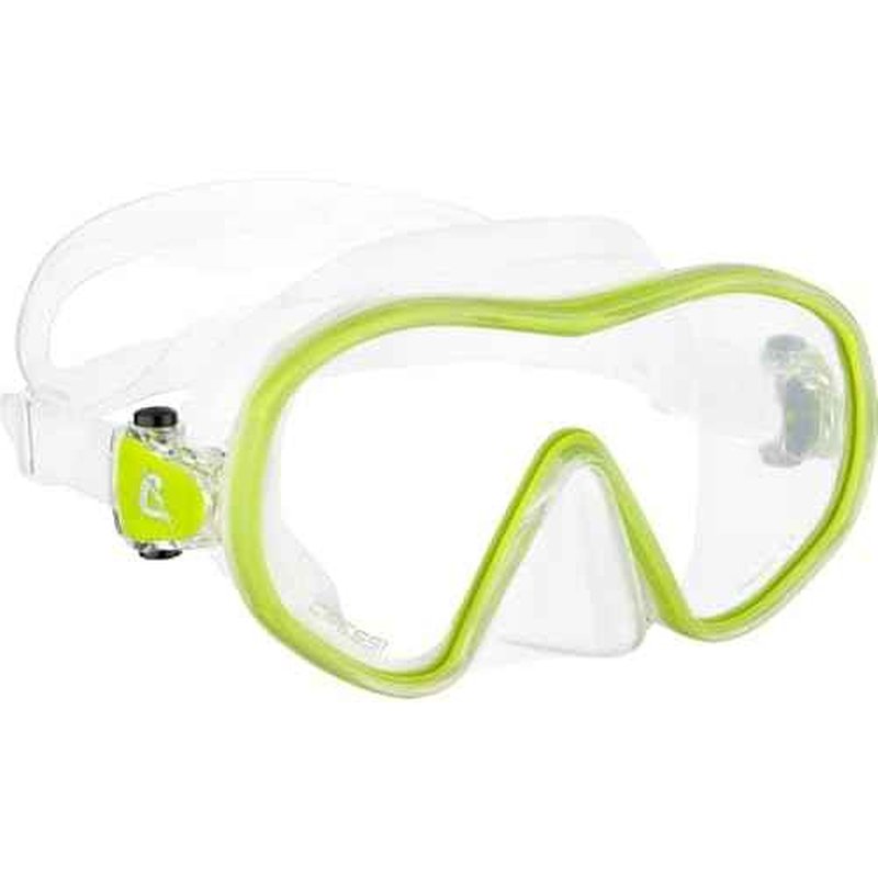 Cressi Single Lens Frameless Scuba Mask & Dry Snorkel for Snorkeling, Scuba Diving, F-Dual & Tao Dry: Designed in Italy
