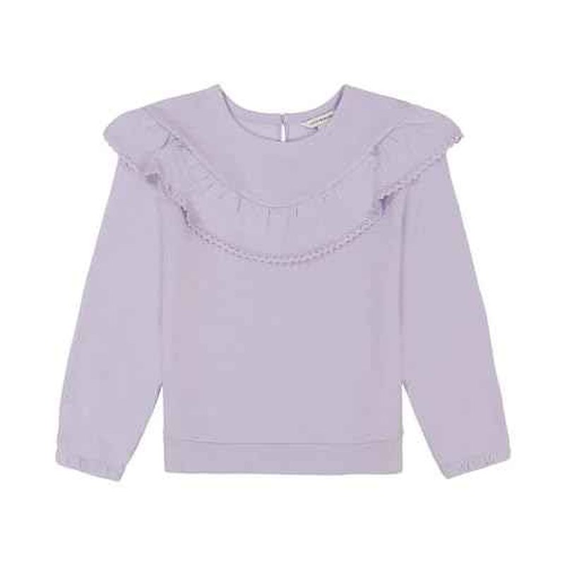 Lucky Brand Girls' Pullover Fleece Crew Neck Sweatshirt, Soft & Comfortable