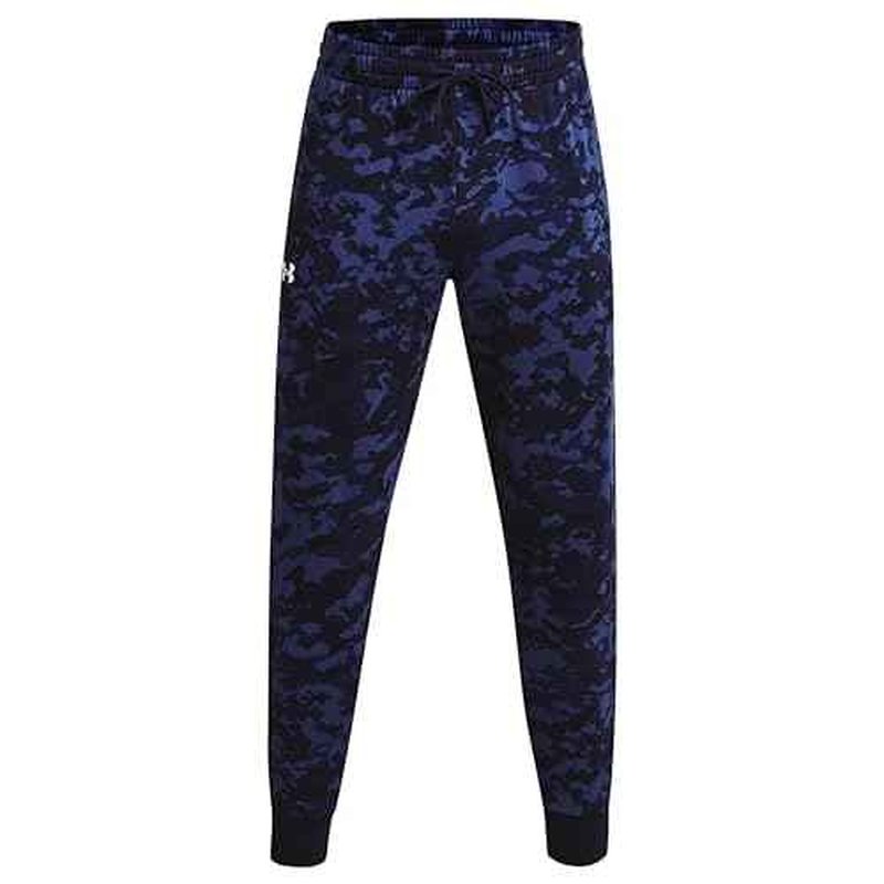 Under Armour Men's UA Rival Fleece Camo Joggers Pants (US, Alpha, 3X-Large, Regular, Regular, Midnight Navy/White - 410)