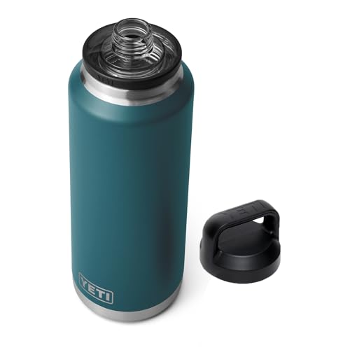 YETI Rambler 46 oz Bottle, Vacuum Insulated, Stainless Steel with Chug Cap,Wetlands Brown