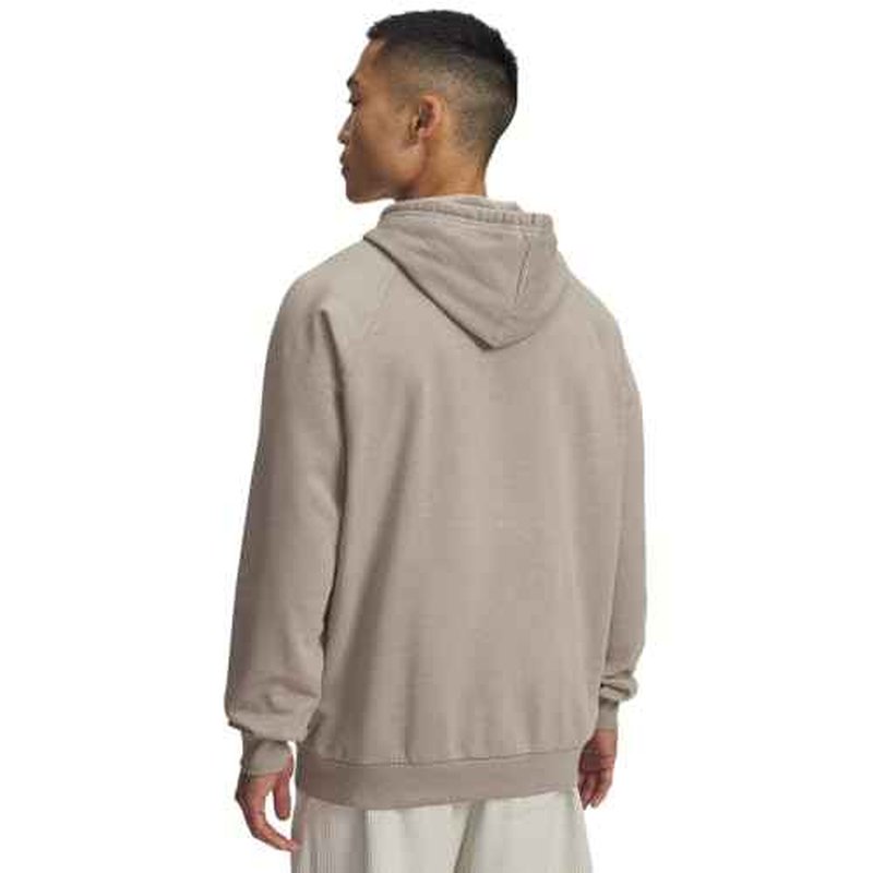 Under Armour Men's Rival Fleece Logo HD, Timeberwolf Taupe/Taupe Dusk, L