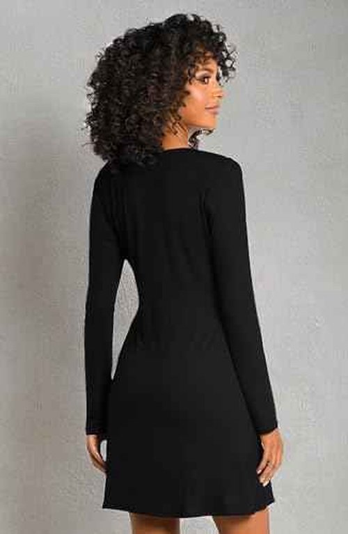 La Blanca Womens Wrap Around Dress Swimsuit Swimwear Cover Up, Black//Draped Darling, Large US