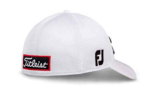 Titleist Men's Tour Sports Mesh Golf Hat, White/Black S/M