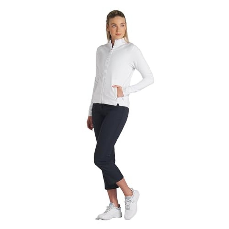 PUMA womens Cloudspun Heather Full Zip Jacket