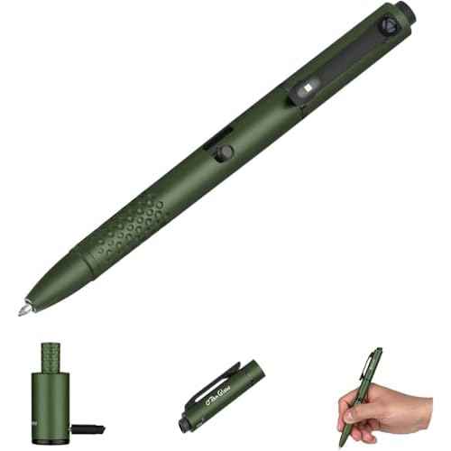 OLIGHT O'Pen Glow EDC Pen Light, 120 Lumens with Green Beam, Rechargeable LED Flashlight for Outdoor Uses, Writing, Adventure, Professional Business Gift(OD Green)