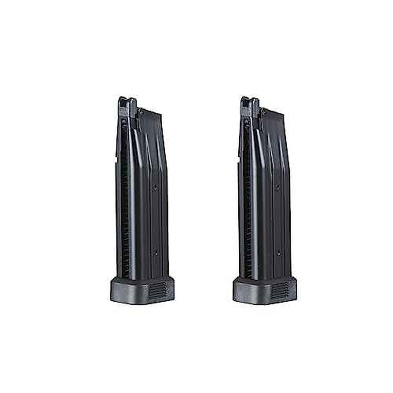 Lancer Tactical LTX-7 STRYK 28 Rounds Hi-Capa Green Gas Airsoft Magazine Two Packs