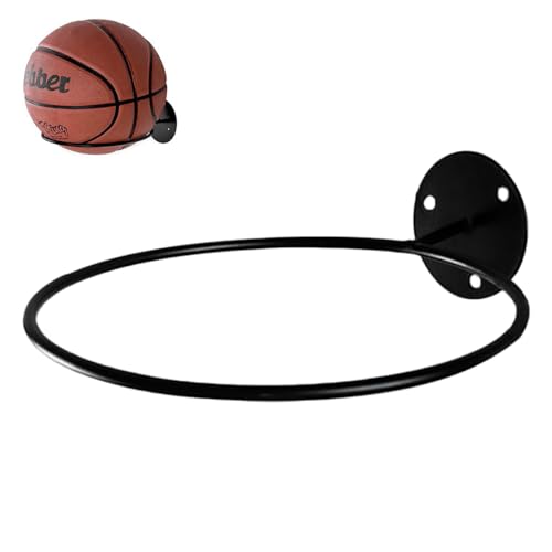 RT&BS Basketball Holder Wall Mount, Ball Display Wall Storage for Basketball, Soccer Ball, Volleyball, Football, Rugby