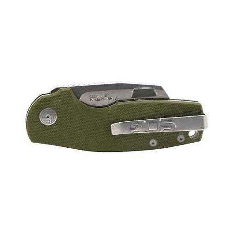 SOG Stout FLK Cleaver Daily Carry Folding Knives | G10 & Steel Handle | CRYO D2 Steel Blade | Short-Blade Frame Lock Folder
