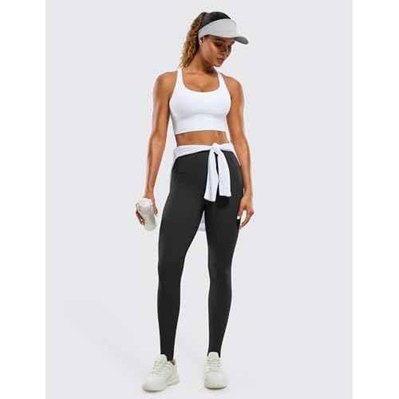 CRZ YOGA Butterluxe Workout Leggings Pockets 31" - High Waisted Athletic Gym Womens Yoga Pants for Tall Women