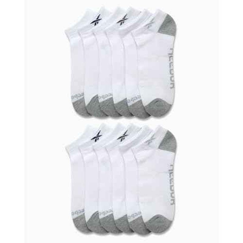 Reebok Men's Low Cut Socks - 12 Pack Performance Cushion Comfort No Show Socks - Breathable Athletic Socks for Men (6-12.5)