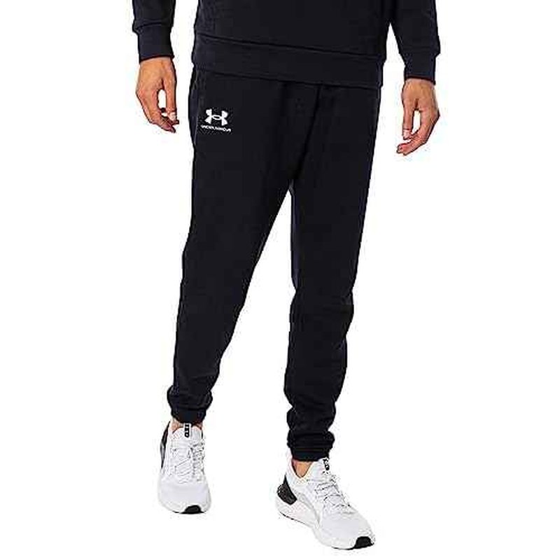 Under Armour Men's Essential Fleece Joggers, Black