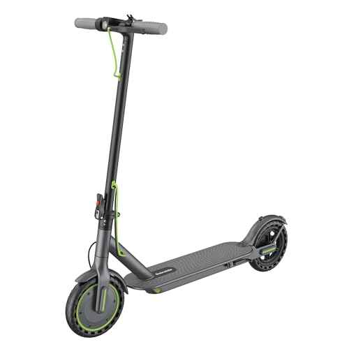 Electric Scooter - 8.5"/10'' Solid Tires, 350W/500W Motor, Up to 19-22MPH and 21-24Miles Long-Range Portable Commuting Scooter for Adults with Double Braking System and App
