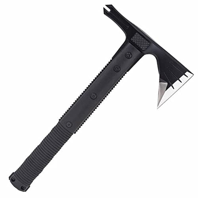 SOG Survival Hawk - Specialty Outdoor Tactical Hatchet, Fire Starter, Nail Puller, Hammer, Multi-Purpose Blade with Reflective Paracord Wrapped Handle (SK1001-CP),Black