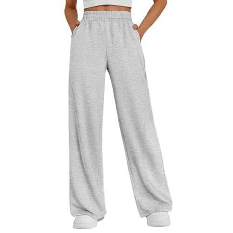 Trendy Queen Women's Wide Leg Sweatpants Baggy Y2K High Waisted Joggers Fall Fashion Clothes with Pockets 2025