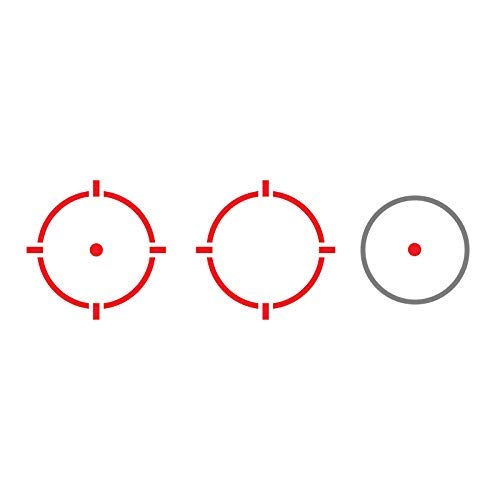 HOLOSUN HS507K X2 Multi-Reticle Red 2 MOA Dot & 32 MOA Circle Open Reflex Pistol Sight - Durable Shake-Awake Parallax-Free Aluminum Sight for Subcompact Handguns
