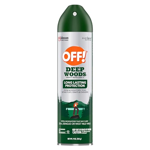 OFF! Deep Woods Insect Repellent Aerosol, Bug Spray with Long Lasting Protection from Mosquitoes, 9 oz