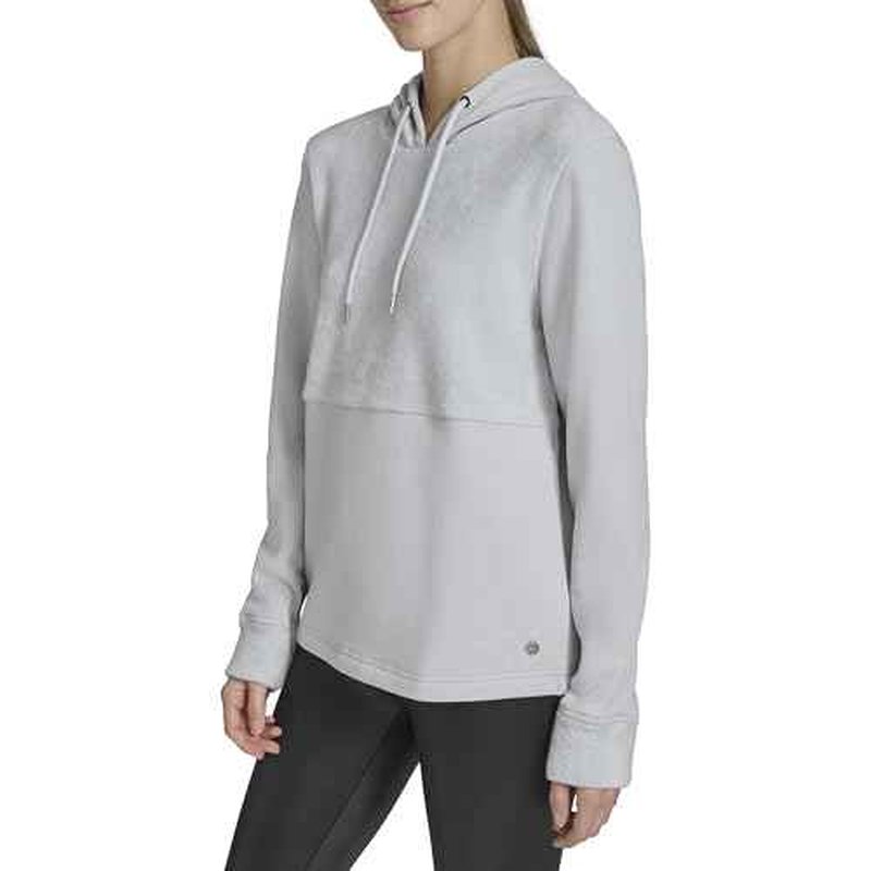 Andrew Marc womens Front Pocket Fleece Hooded Top