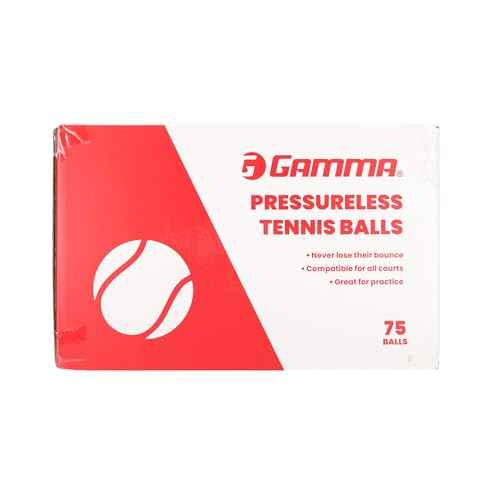 GAMMA Sports Pressureless Tennis Balls Box - Ideal for Practice, Teaching, and Training with High-Visbility Felt - Indoor and Outdoor Court Play - 48 and 75 Pack Sizes