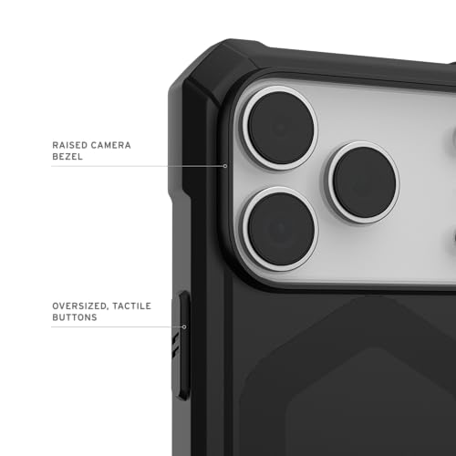 URBAN ARMOR GEAR UAG Designed for iPhone 17 Pro Case Essential Armor - Compatible with MagSafe Military Grade Protective Cover, Black