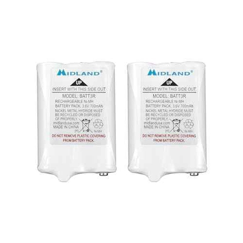 Midland AVP14 Rechargeable Batteries for T50 / T60 / LXT600 Series FRS Radios - 6-Pack