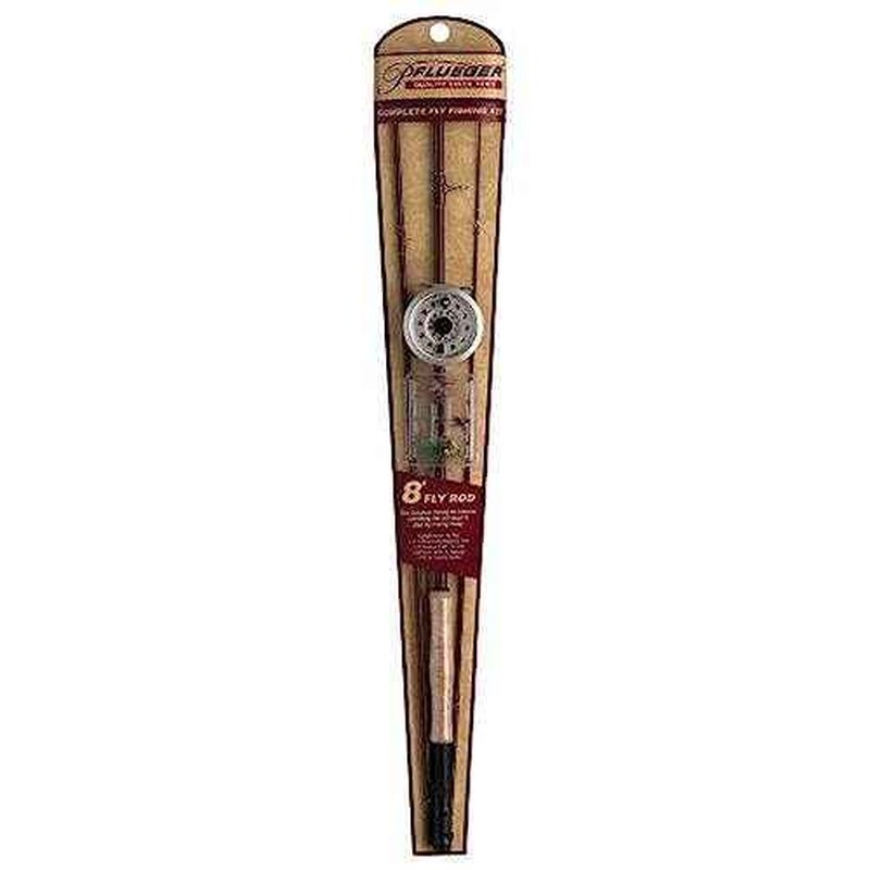 Pflueger 8' Fly Kit Rod and Reel Combo, 3-Piece Graphite Rod, Size 44322 Reel, Lightweight and Corrosion-Resistant, Right/Left Handle Position