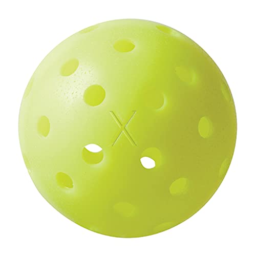 Franklin Sports Outdoor - X-40 Pickleball Balls - USA (USAPA) Approved - 12 Pack Outside - Optic Yellow - US Open Ball