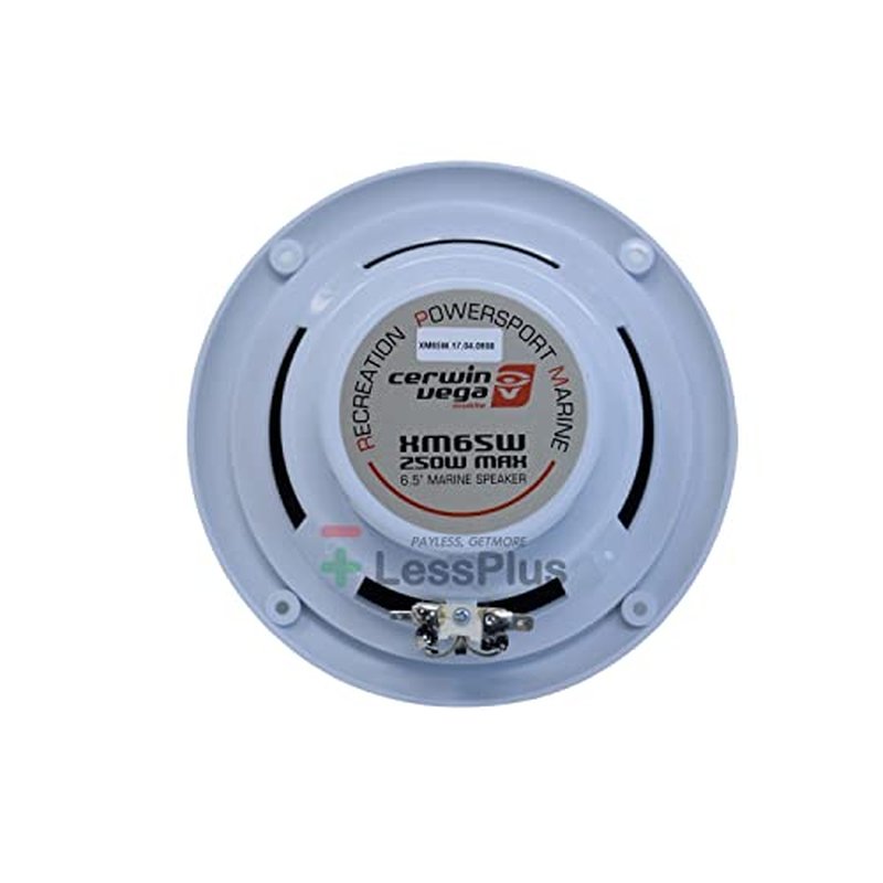 Cerwin Vega XM65W 6.5" 120W 2-Way Coaxial Speakers Marine Grade White (Pair)