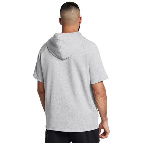 Under Armour mens Rival Fleece Short Sleeve HoodieSweatshirt