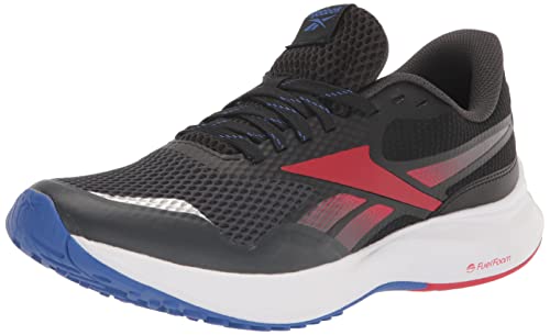 Reebok Men's Endless Road 3.0 Running Shoe, Black/Cold Grey/Vector Red, 12.5