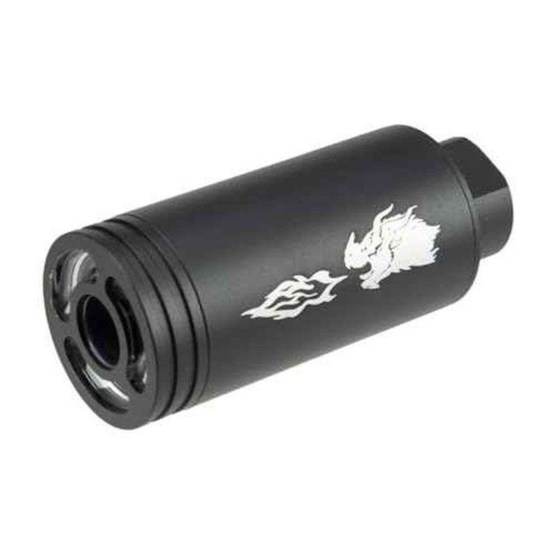 Spitfire Airsoft Tracer Unit with Flame Effect Dracarus Style for 14mm CCW Thread with 11mm CW Adapter