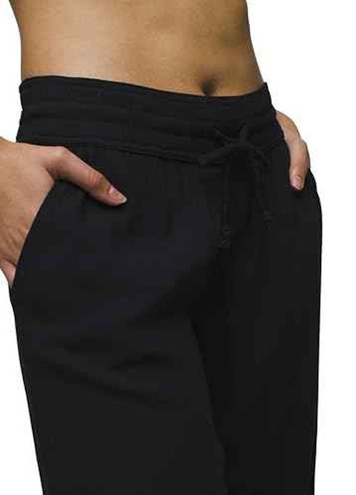 prAna Women's Standard Fernie Beach Pant, Black, L