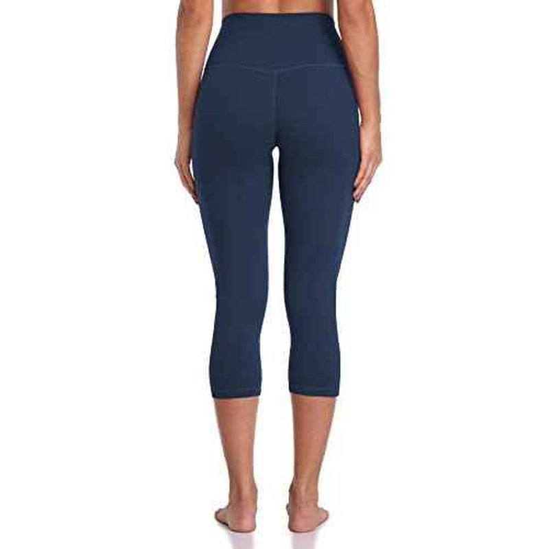 Colorfulkoala Women's High Waisted Yoga Capris 21" Inseam Leggings with Pockets