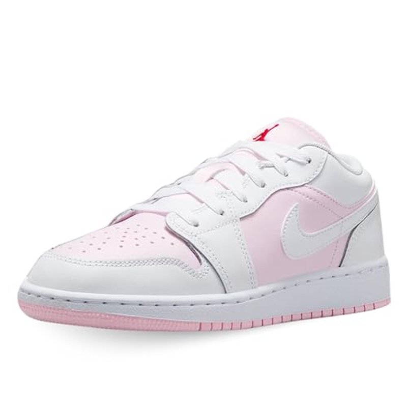 AIR JORDAN 1 LOW (GS) "PINK FOAM /WHITE-FIRE RED"