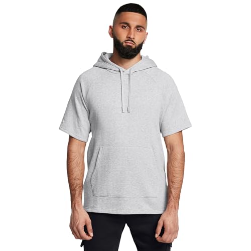Under Armour mens Rival Fleece Short Sleeve HoodieSweatshirt